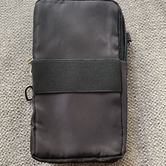 Crossbody Cell Phone Bag Black Nylon - Picture 5 of 7